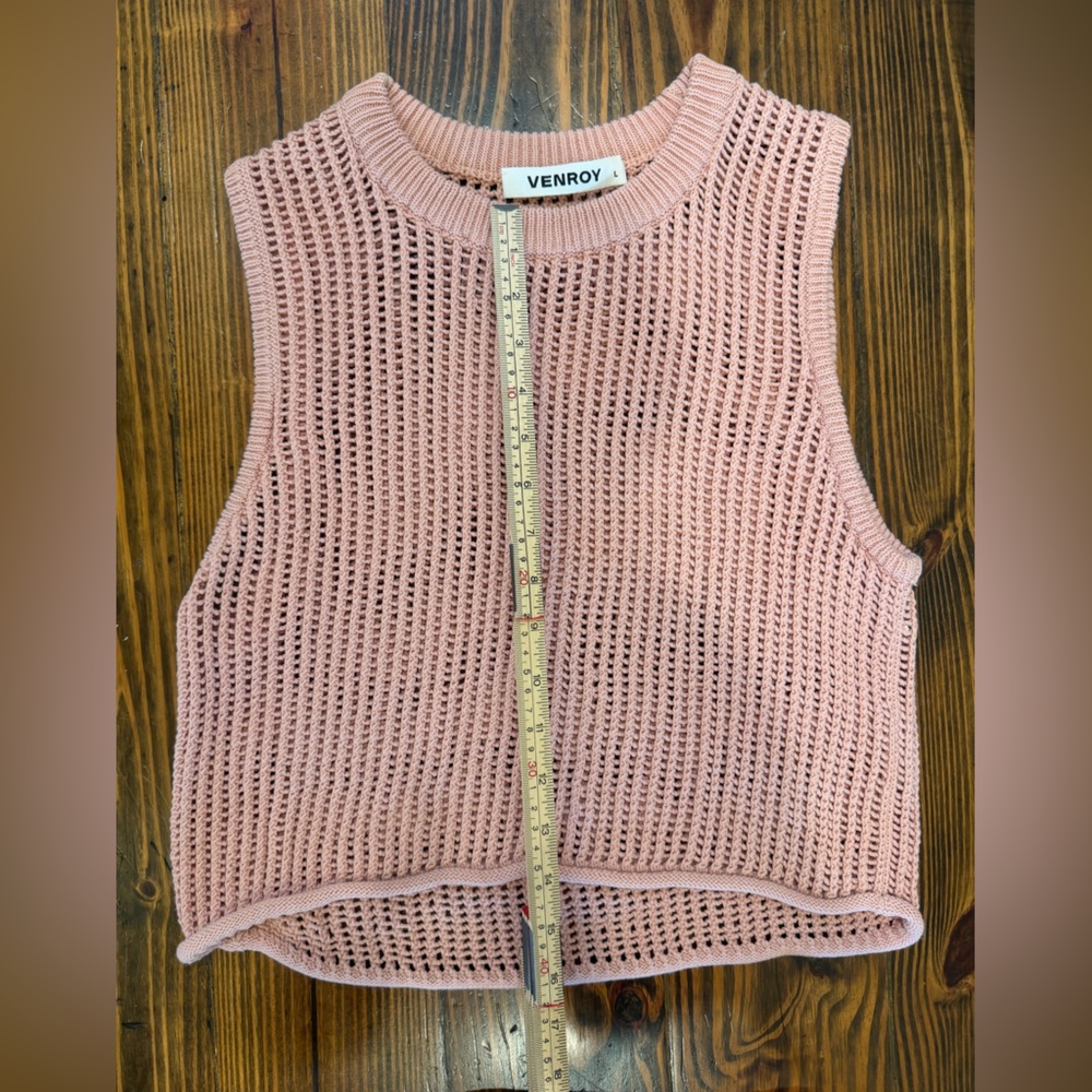 Venroy Knit Set Pink Top L Skirt M Matching Set From Australia - Picture 11 of 13